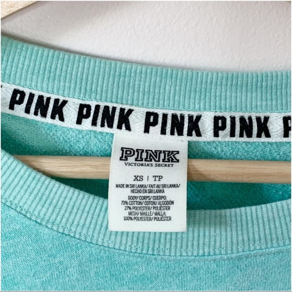 VS & Pink | Turquoise crew neck size XS - Picture 4 of 5